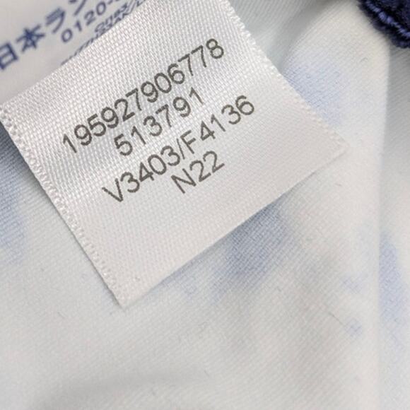 LANDS' END Size 10DD-Cup High Neck Modest Tankini NAVY/WHITE BIAS TIE DYE *NEW* - Picture 6 of 7